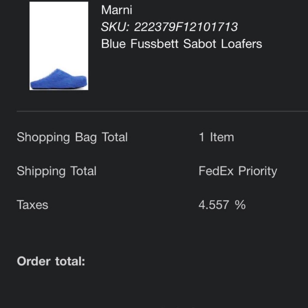 Blue Marni slides